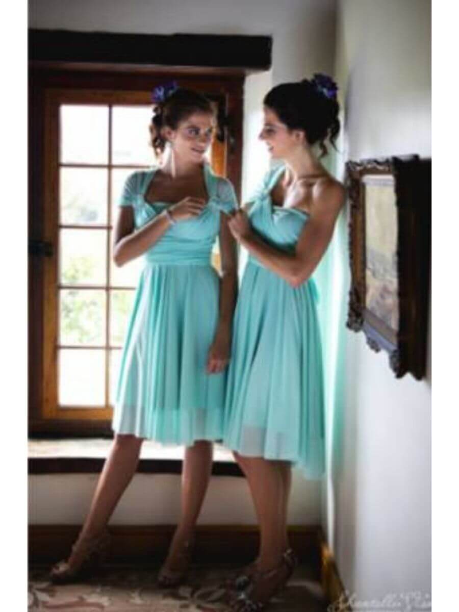 infinity dress above the knee length